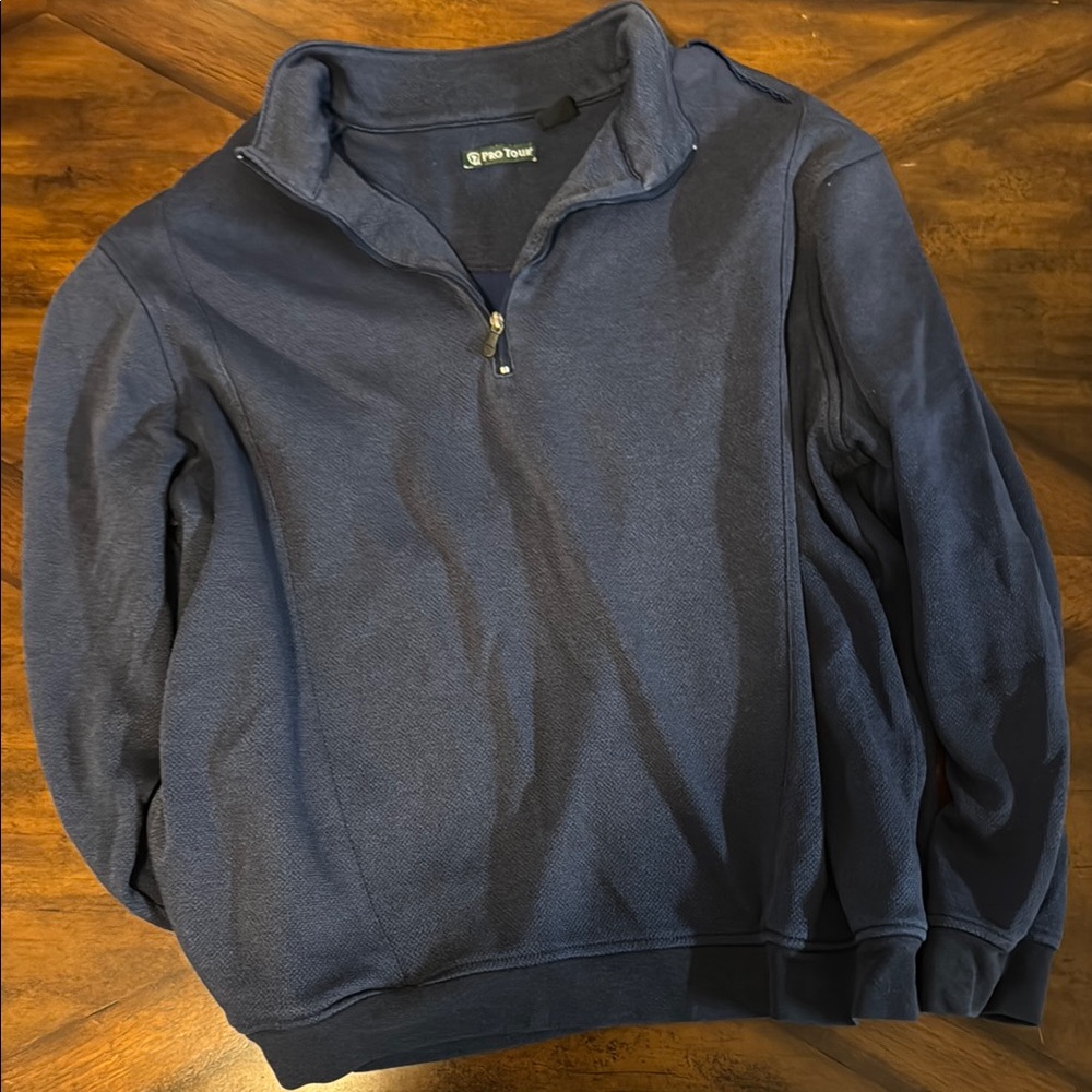 Pro Tour Men's Blue Half-Zip Sweater